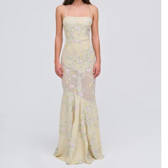 For Love And Lemons Floral Maxi Dress - Jacqueline Dress size Small - Picture 3 of 13